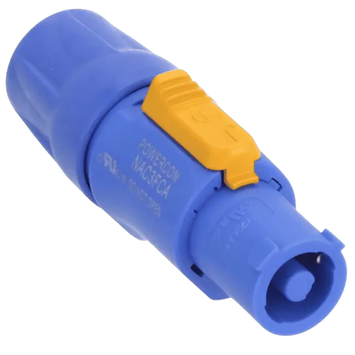 Connettore Volante Neutrik Power Twist In PVC Blu 1
