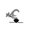 Gancio Aliscaf Selflock Hook a C da 50 kg con supporto omega integrato per Truss e Teste mobili