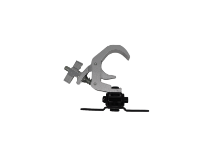 Gancio Aliscaf Selflock Hook a C da 50 kg con supporto omega integrato per Truss e Teste mobili