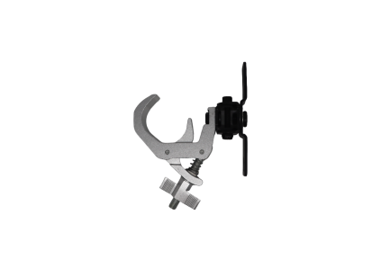 Gancio Aliscaf Selflock Hook a C da 50 kg con supporto omega integrato per Truss e Teste mobili - immagine 2