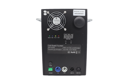 Coppia fontana fredda 750W Limited Edition PRO BLACK Spark Machine con Flightcase NLIGHTING® - immagine 6