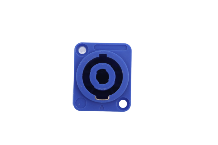 Connettore Volante Speakon da pannello a 4 poli in PVC Blu - immagine 2
