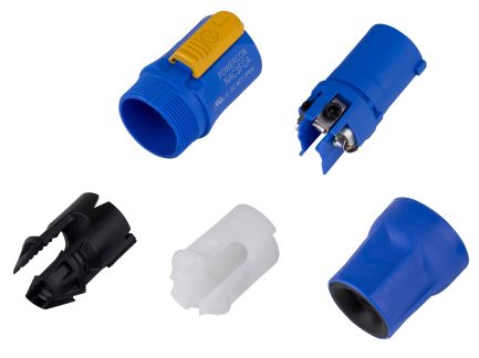 Connettore Volante Neutrik Power Twist in PVC Blu - immagine 3
