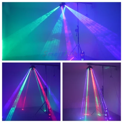 Proiettore luci laser RGB rotante Flower Light 6x10W NLIGHTING - immagine 7