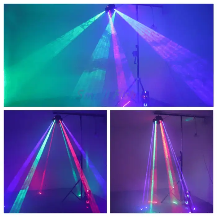 Proiettore Luci Laser RGB Rotante Flower Light 6x10W NLIGHTING 4