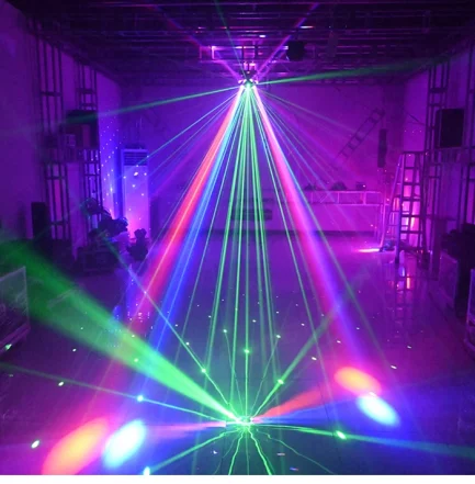 Mini Testa Mobile Pattern RGBW+Cob Warm light Space Laser NLIGHTING - immagine 4