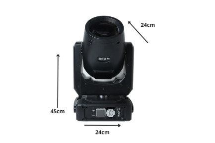 Coppia Teste Mobili MINI Beam 230W PROFESSIONAL 7R con prisma pattern rainbow FlightCase NLIGHTING® - immagine 8