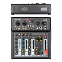 Mixer audio IS 2MIX4PRO a 4 canali con effetti DSP integrati
