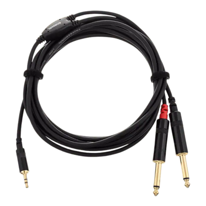 Cavo audio Cordial CFY 3 WPP con 2 Jack 635 e Mini Jack 35 stereo da 3 mt per strumenti musicali 1