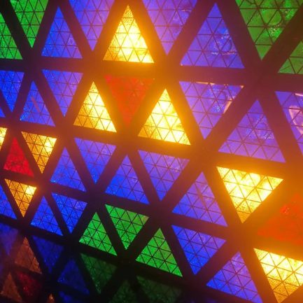 Lampada Rètro Triangolare Luce LED 16x30W RGB Matrix Light - immagine 5