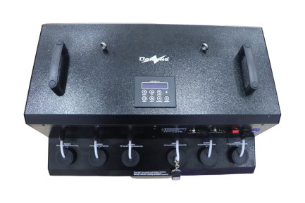 Macchina del Fumo e delle Bolle di Sapone A Doppia Ventola 1500W LED RGBW Completa di Flight Case - immagine 2