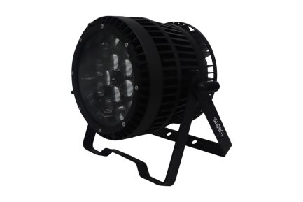 4 Par LED RGBW 15x40W Waterproof Con ZOOM Elettronico Top di gamma Wisdom Line Pro con FlightCase - immagine 3
