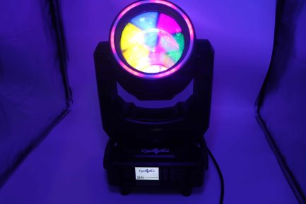 Testa Mobile Beam 230W Con anello ring RGBW head light gobo prisma e ruota colori - immagine 5