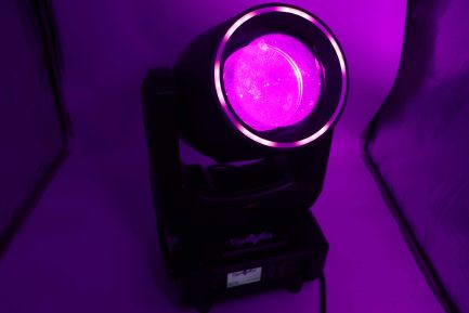 Testa Mobile Beam 230W Con anello ring RGBW head light gobo prisma e ruota colori - immagine 4