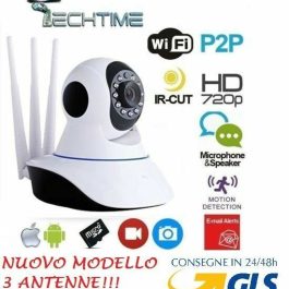 Camera HD 720P Wireless smart Motorizzata WIFI Telecamera 3 antenne IP