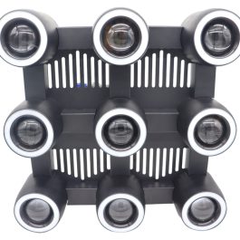 Faro Blinder 9 occhi RGB 40W Solatmos con Anello Ring colorato