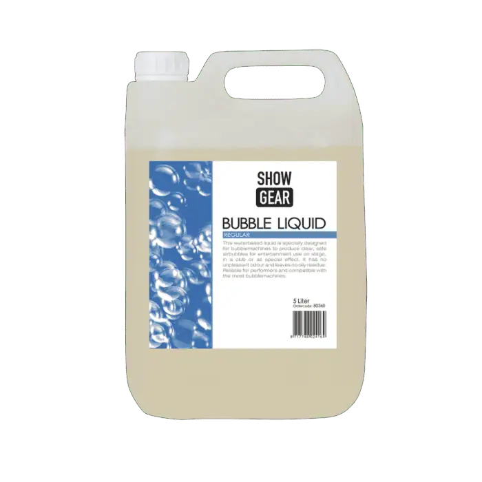 Liquido SHOWGEAR Bubble Liquid Regular per ricarica Macchine delle Bolle