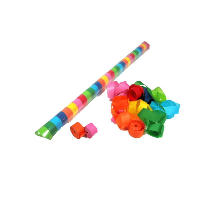 Stelle filanti streamers MULTICOLORE in carta ignifuga a caduta lenta da 24 pezzi per eventi