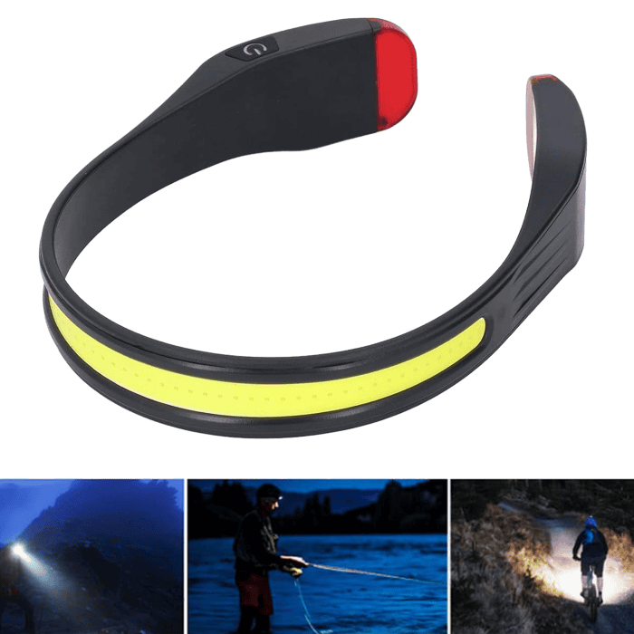 Torcia Frontale a LED Luce su Testa Impermeabile 3 modalita di Illuminazione COB 260 2