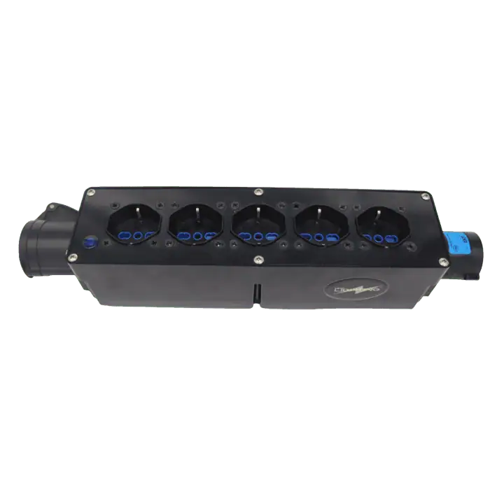 Ciabatta Multipresa in linea PX CIN 5 Multi Socket 5P 16A IP20 per distribuzione Corrente su Palco e CEE