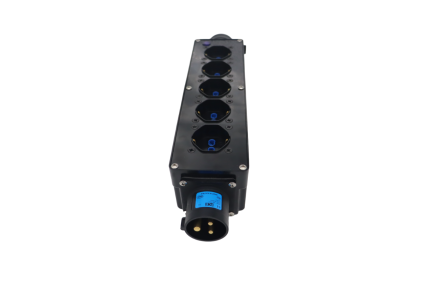 Ciabatta Multipresa in linea PX-CIN 5 Multi Socket 5P 16A IP20 per distribuzione Corrente su Palco e CEE - immagine 2