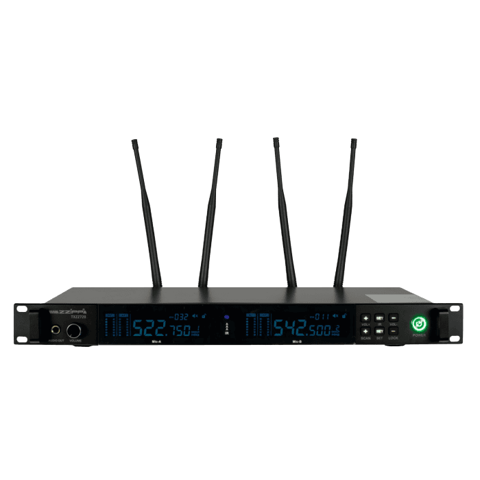 Sistema Ricevitore Radio Microfono ZZIPP TXZZ720 UHF True Diversity
