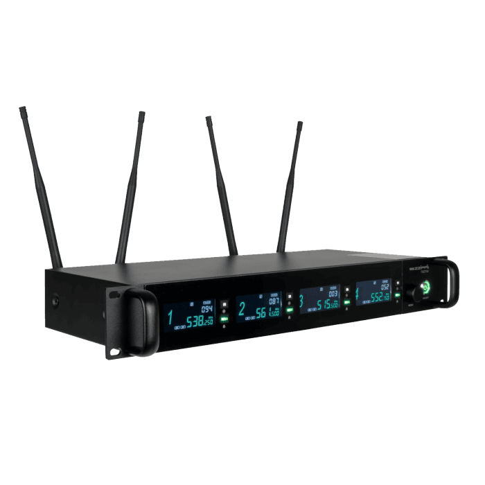 Sistema Ricevitore Radio Microfono ZZIPP TXZZ740 UHF True Diversity 4x50CH 1