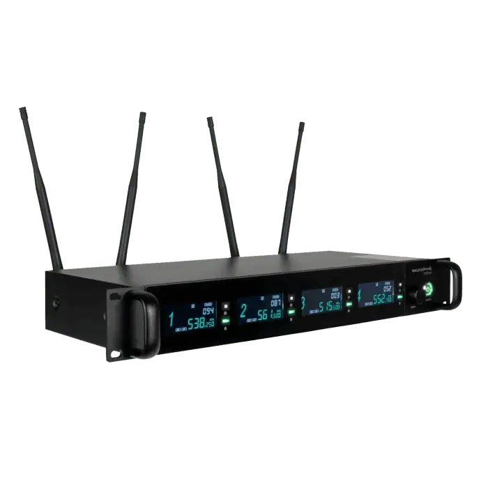 Sistema Ricevitore Radio Microfono ZZIPP TXZZ740 UHF True Diversity 4x50CH 1