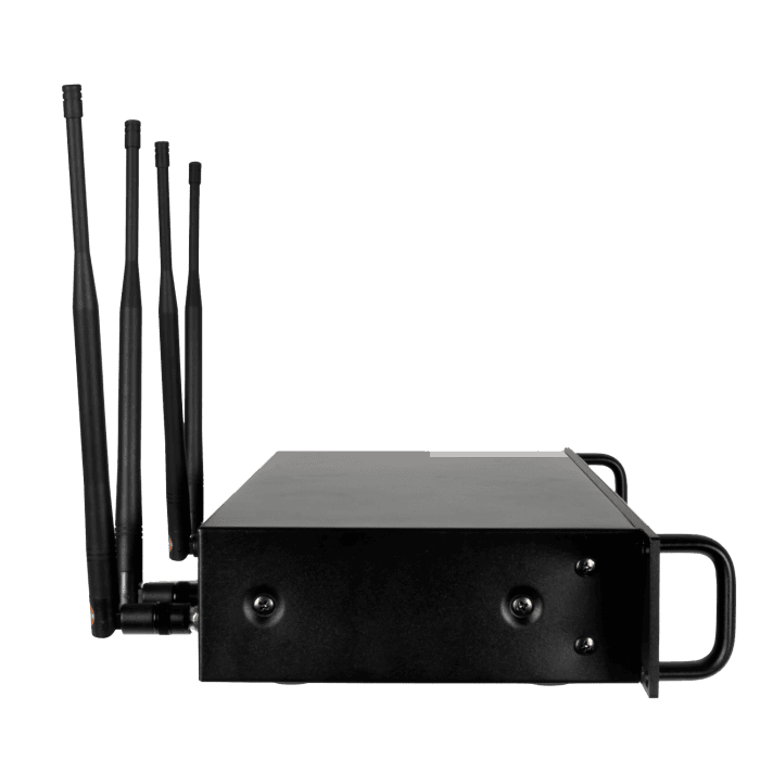 Sistema Ricevitore Radio Microfono ZZIPP TXZZ740 UHF True Diversity 4x50CH 2