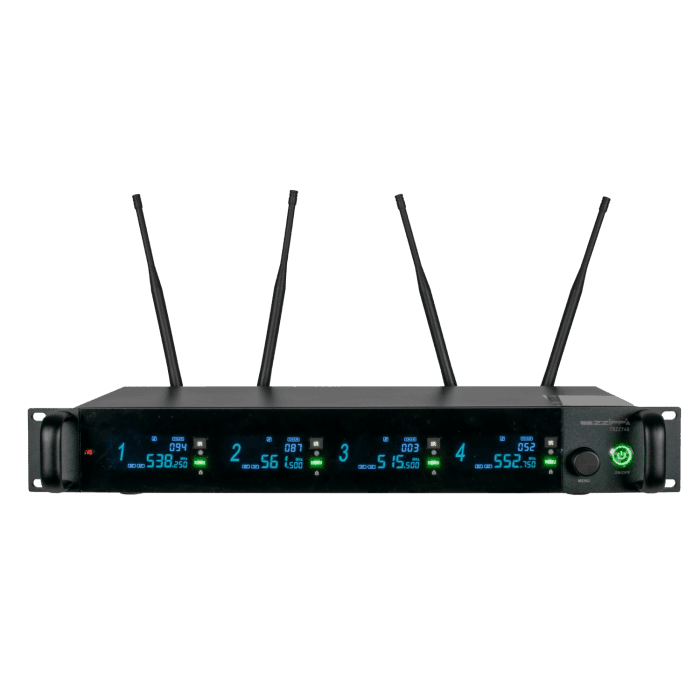 Sistema Ricevitore Radio Microfono ZZIPP TXZZ740 UHF True Diversity