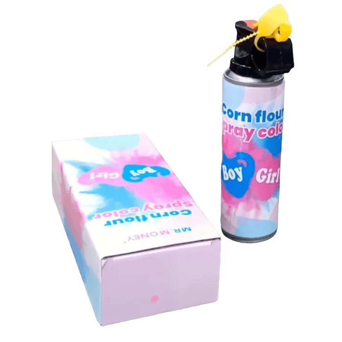 Bomboletta Spray Mini Estintore in Polvere Gender Reveal Baby Shower Boy or Girl Party 1