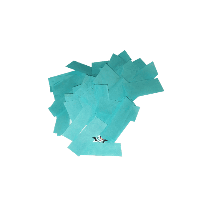 Coriandoli rettangolari confetti colore VERDE ACQUA in Carta da 1KG