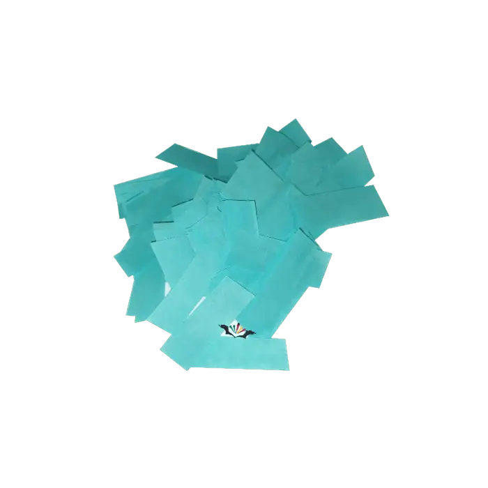 Coriandoli rettangolari confetti colore VERDE ACQUA in Carta da 1KG