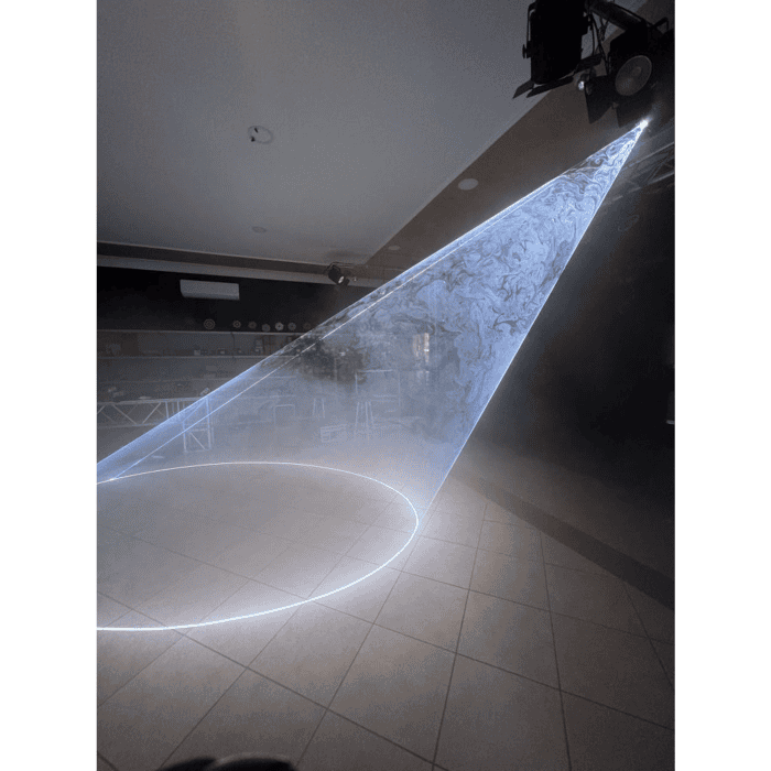 Laser Light Wedding 5W RGBW con Cono di luce e effetti Parole Luminose Centralina DMX 3