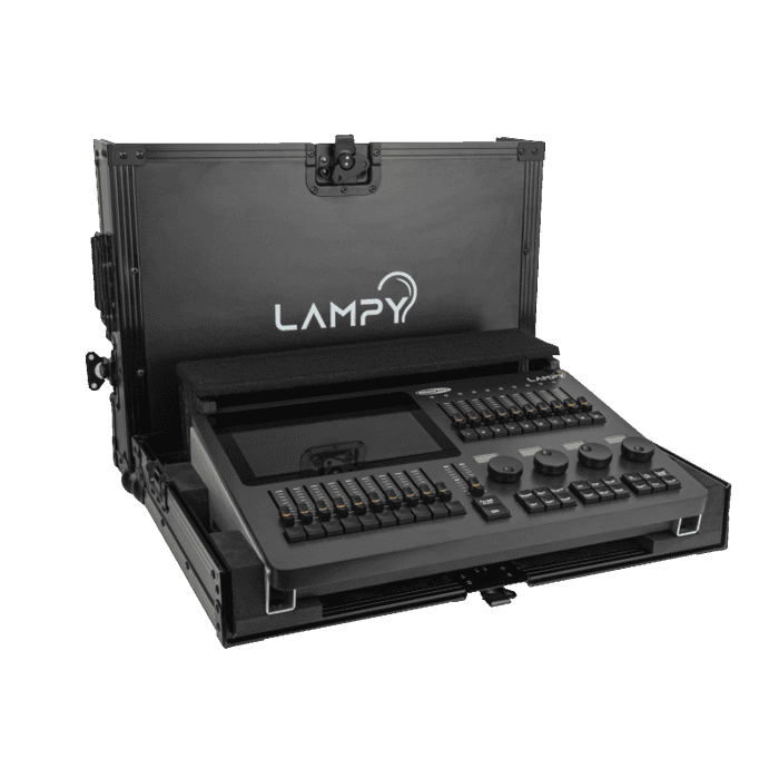 Baule FlightCase ShowTec per trasporto centralina controller LAMPY 20 1