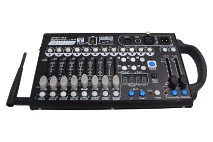Mini Centralina Wireless 2.4ghz a Batteria Ricaricabile DMX 192CH Con Controller Mixer Luci