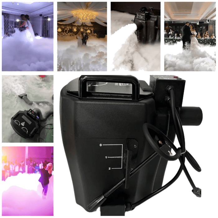 Macchina Del Fumo Basso Con Ghiaccio Secco Ground Fog Machine 6000W 6