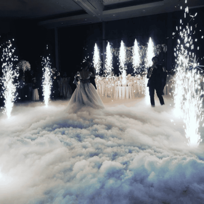 Macchina Del Fumo Basso Con Ghiaccio Secco Ground Fog Machine 6000W 7