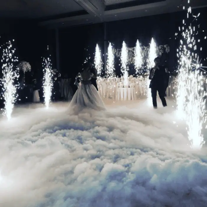 Macchina Del Fumo Basso Con Ghiaccio Secco Ground Fog Machine 6000W 7