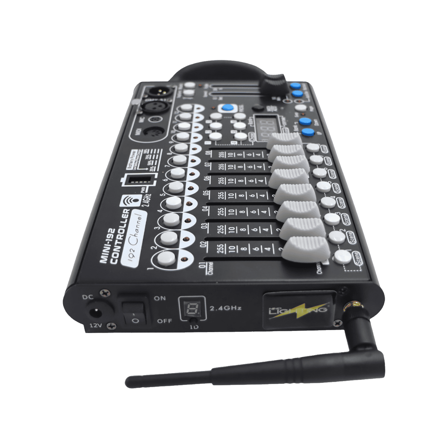 Mini-Centralina-Wireless-2.4ghz-a-Batteria-Ricaricabile-DMX-192CH-Con-Controller-Mixer-Luci-1 Mini Centralina Wireless 2.4ghz a Batteria Ricaricabile DMX 192CH Con Controller Mixer Luci 1
