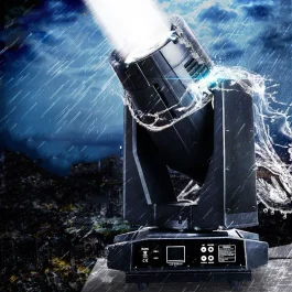 Coppia Teste Mobili Racer BSW 380W IP66 Waterproof Beam Spot Wash 3in1 con FlightCase WISDOM