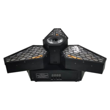 Lampada Retrò Flower LED PORTFLOWER ROTATION 250W Fascio Beam RGB+Luce cob calda a Rotazione Infinita 360° - immagine 2