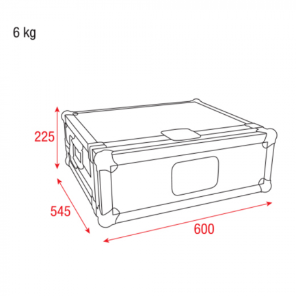 Baule FlightCase ShowTec per trasporto centralina controller LAMPY 20 - immagine 3