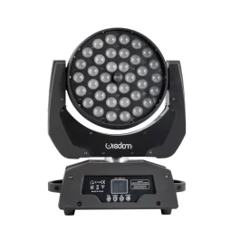 Coppia Testa Mobile Wash LED 36×18 RGBW-A-UV con baule FlightCase