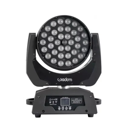 Coppia Testa Mobile Wash LED 36×18 RGBW-A-UV con baule FlightCase