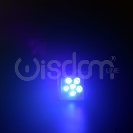 Faretto SmartBat LED RGBWAUV WiFi a Batteria Ricaricabile con Telecomando Incluso WISDOM (NERO) - immagine 13