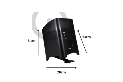 Faretto SmartBat LED RGBWAUV WiFi a Batteria Ricaricabile con Telecomando Incluso WISDOM (NERO) - immagine 2