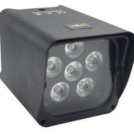 Faretto SmartBat LED RGBWAUV WiFi a Batteria Ricaricabile con Telecomando Incluso WISDOM (NERO)