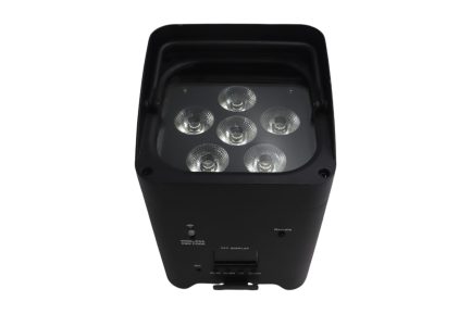 Faretto SmartBat LED RGBWAUV WiFi a Batteria Ricaricabile con Telecomando Incluso WISDOM (NERO) - immagine 4