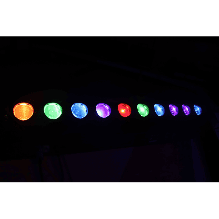 Spaghetti LED BAR BEAM RGBW 10x40W Alimentazione Powercon Controllo Centralina DMX 8